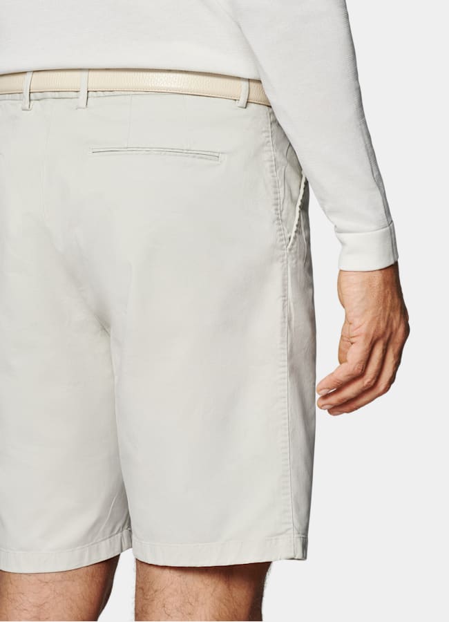 SUITSUPPLY Coton stretch - Di Sondrio, Italie Short Slim Leg sable