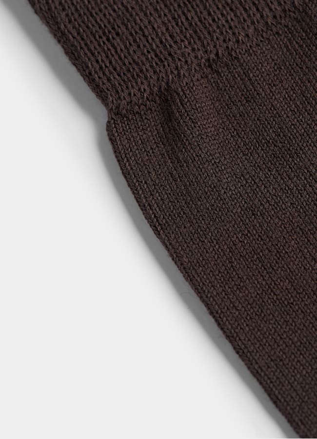 SUITSUPPLY Pure Cotton Brown Regular Socks