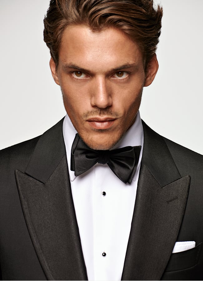 SUITSUPPLY Pura lana S110s de Vitale Barberis Canonico, Italia Esmoquin Lazio negro