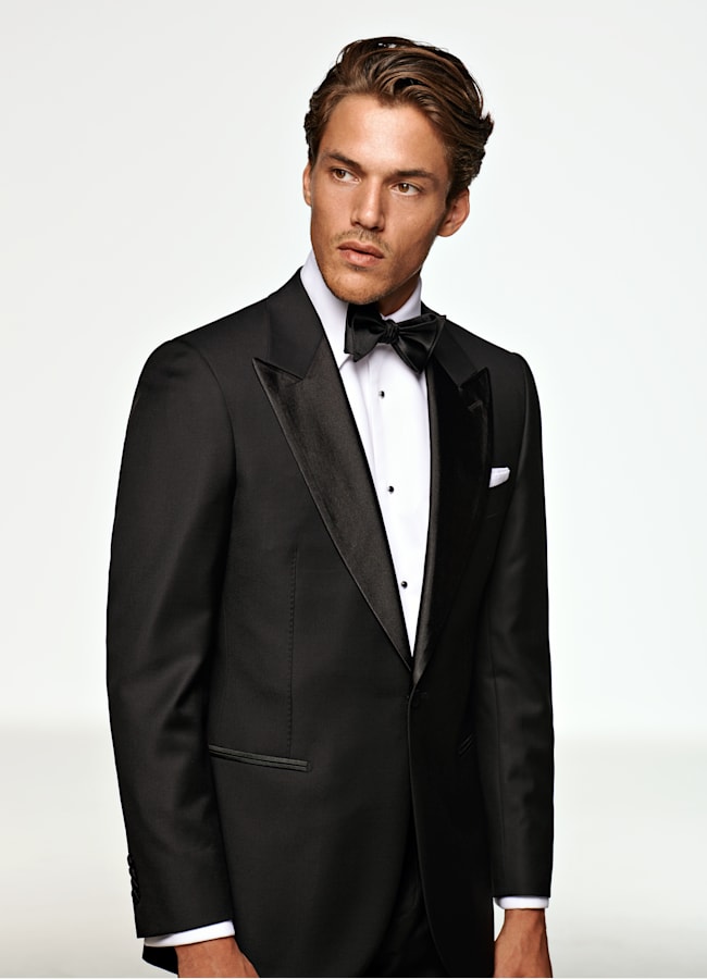 SUITSUPPLY Pura lana S110s de Vitale Barberis Canonico, Italia Esmoquin Lazio negro