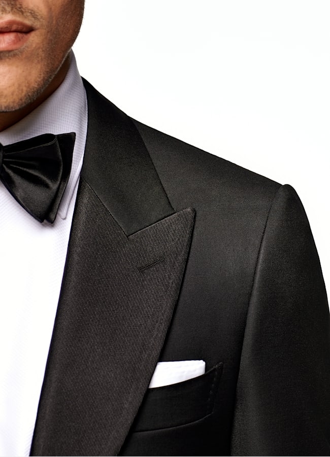 SUITSUPPLY Pura lana S110s de Vitale Barberis Canonico, Italia Esmoquin Lazio negro