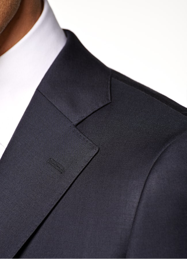 SUITSUPPLY Pure S110's Wool by Vitale Barberis Canonico, Italy Navy Lazio Suit 