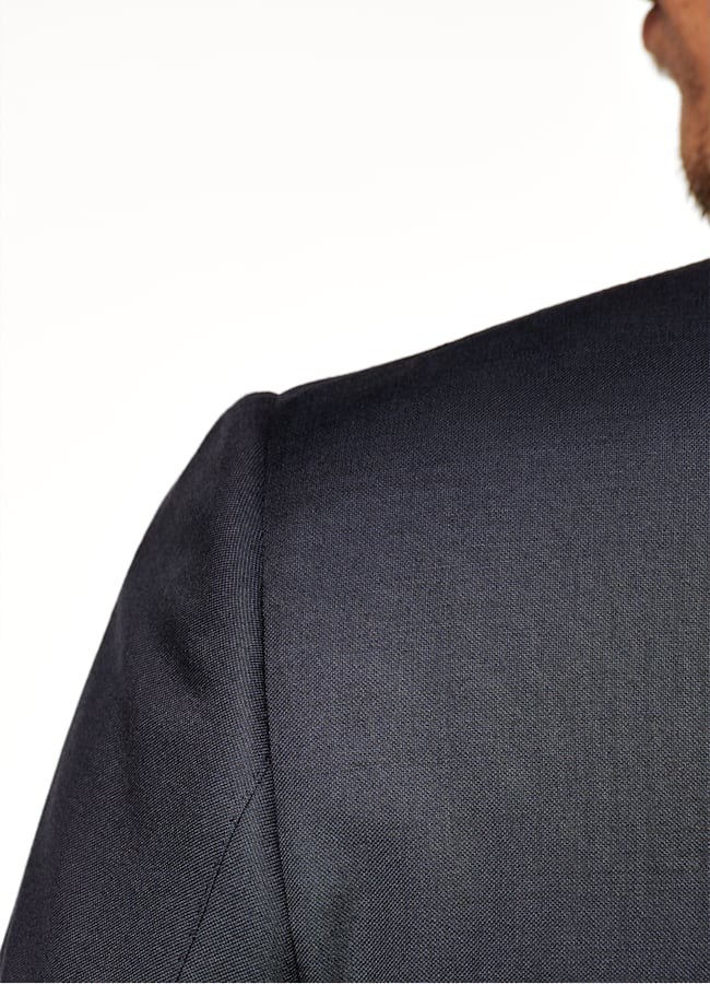 SUITSUPPLY Pure S110's Wool by Vitale Barberis Canonico, Italy Navy Lazio Suit 