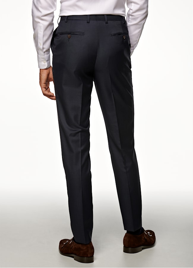 SUITSUPPLY Pure S110's Wool by Vitale Barberis Canonico, Italy Navy Lazio Suit 