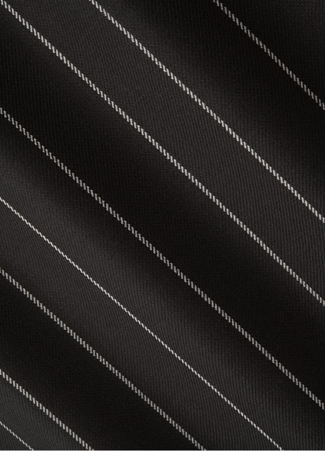 SUITSUPPLY Verano Lana, seda y lino de E.Thomas, Italia Traje Havana marrón oscuro a rayas corte Tailored