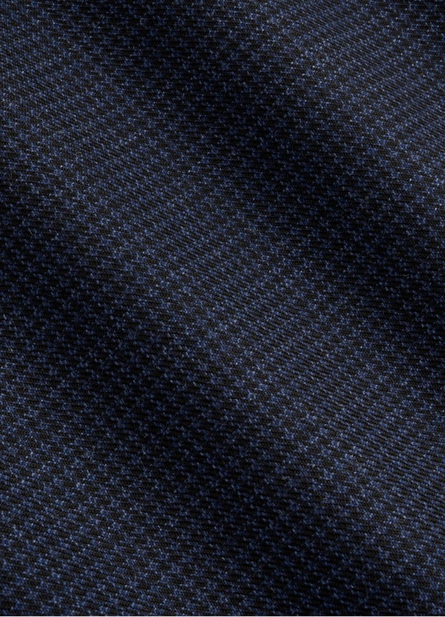 SUITSUPPLY All Season Pure S130's Wool by Drago, Italy Navy Houndstooth Tailored Fit Havana Suit