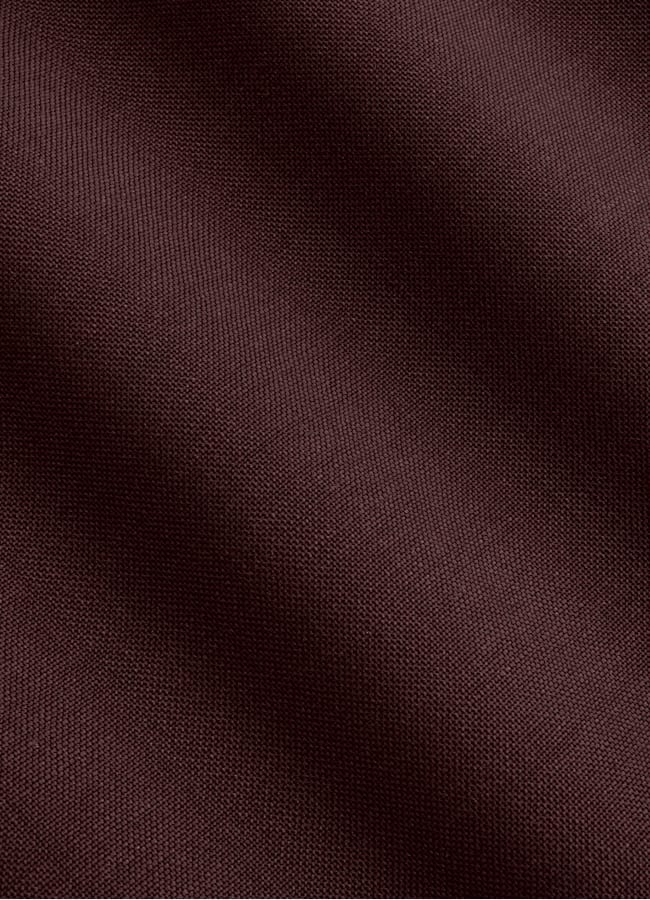 SUITSUPPLY All Season Wool Mohair by Vitale Barberis Canonico, Italy Burgundy Tailored Fit Havana Suit