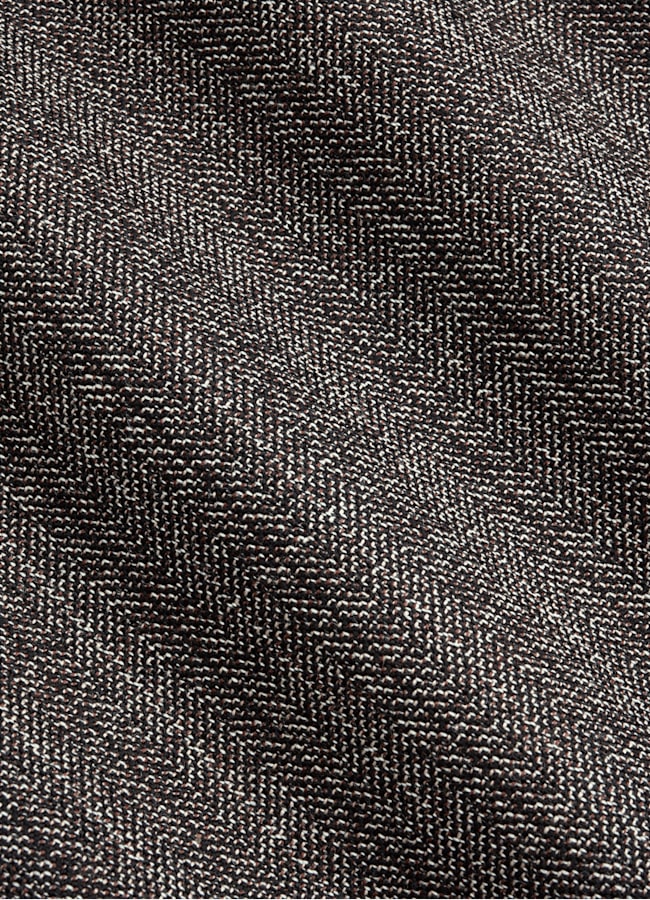 SUITSUPPLY All Season Wool Mohair by Rogna, Italy Dark Brown Striped Tailored Fit Milano Suit