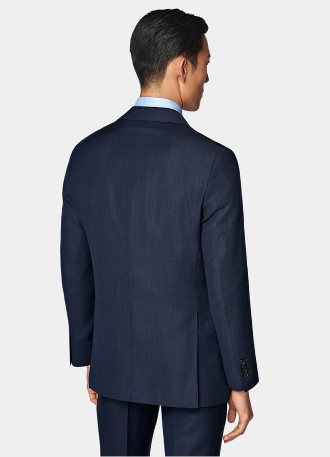 SUITSUPPLY All Season Pure S110's Wool by Reda, Italy Navy Perennial Tailored Fit Havana Suit