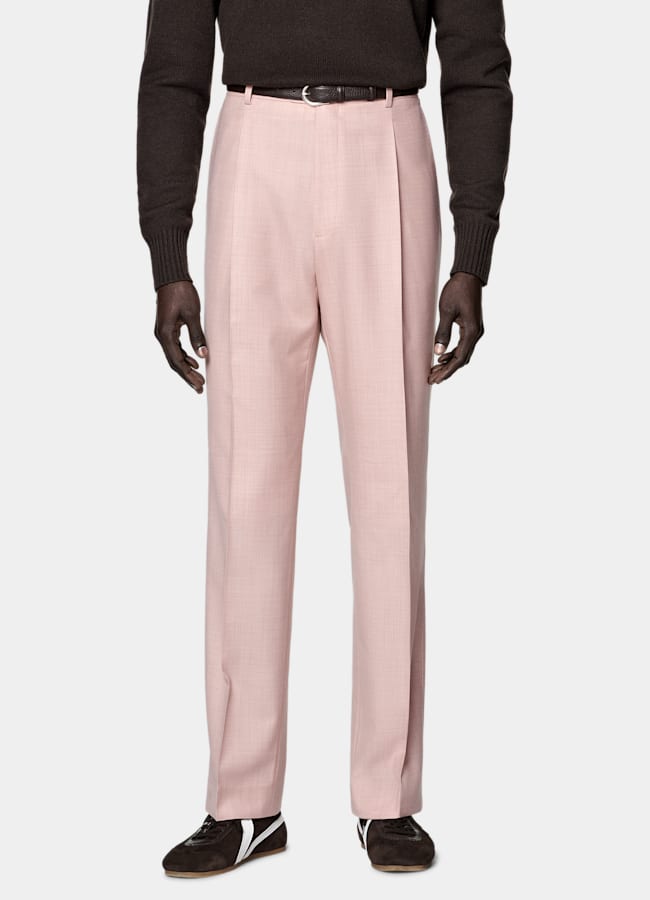 SUITSUPPLY All Season Czysta wełna S130's od E.Thomas, Włochy Garnitur Milano tailored fit różowy