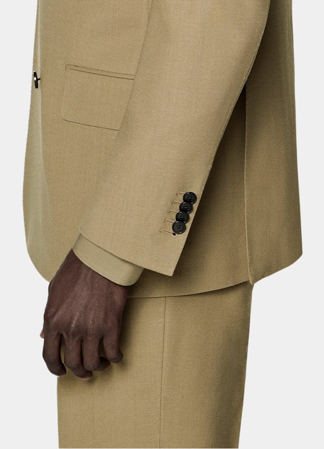 SUITSUPPLY All season Pure laine par Angelico, Italie Costume Milano coupe tailored fit vert moyen