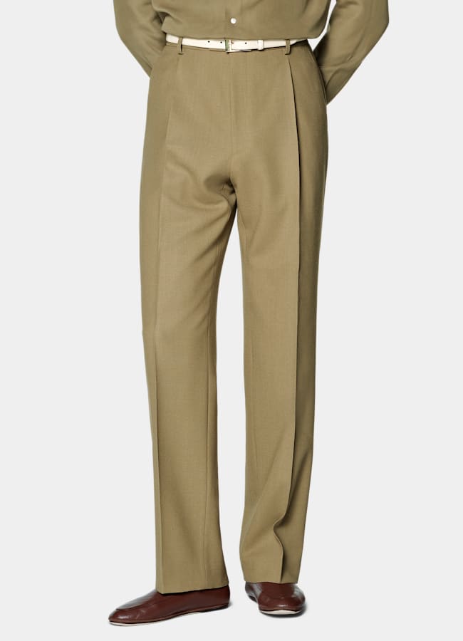 SUITSUPPLY All season Pure laine par Angelico, Italie Costume Milano coupe tailored fit vert moyen