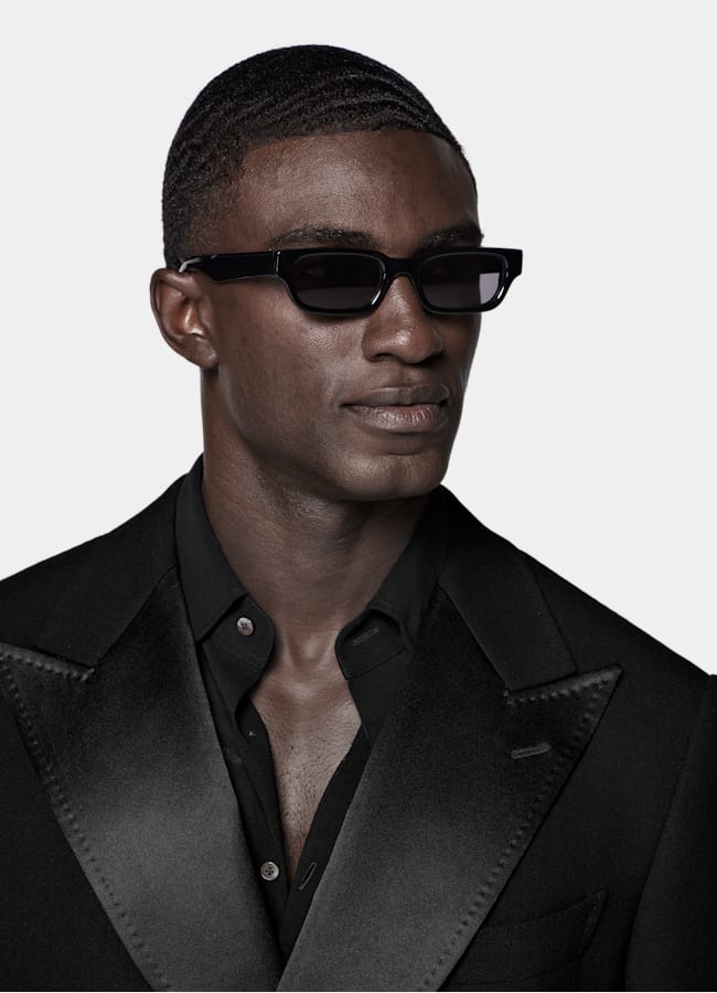 SUITSUPPLY All season Reine Schurwolle von Angelico, Italien Milano Smoking schwarz Tailored Fit