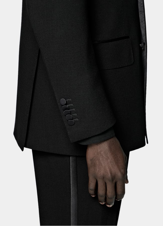 SUITSUPPLY All season Reine Schurwolle von Angelico, Italien Milano Smoking schwarz Tailored Fit