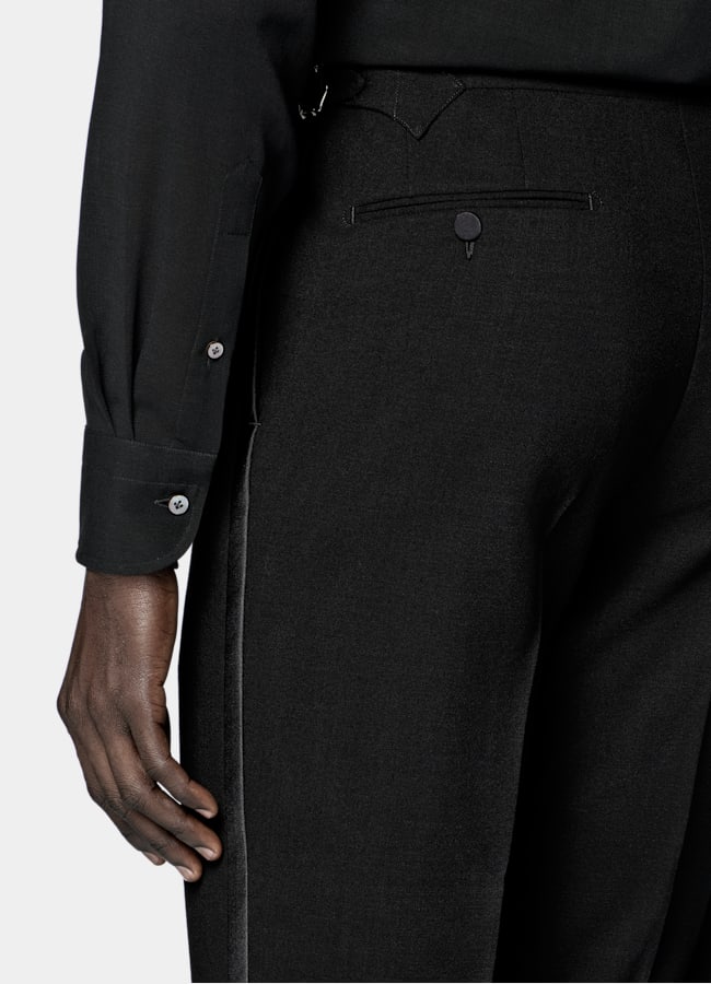 SUITSUPPLY All season Reine Schurwolle von Angelico, Italien Milano Smoking schwarz Tailored Fit