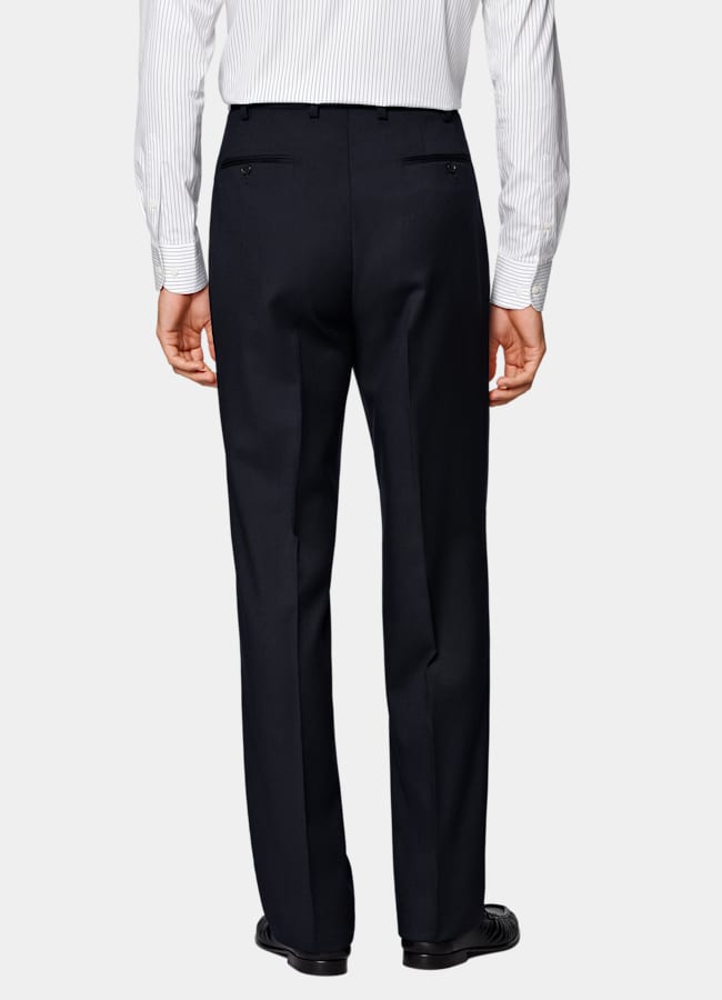 SUITSUPPLY All season Wolle Mohair von Vitale Barberis Canonico, Italien Roma Anzug navy Relaxed Fit