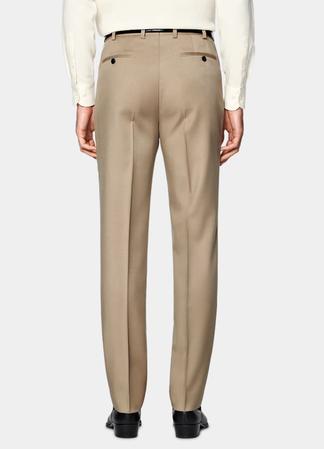 SUITSUPPLY All season Wolle Mohair von Vitale Barberis Canonico, Italien Milano Anzug mittelbraun Tailored Fit