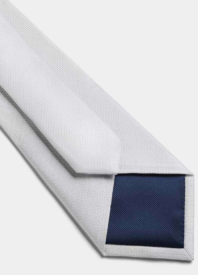 SUITSUPPLY Pure Silk Light Grey Tie