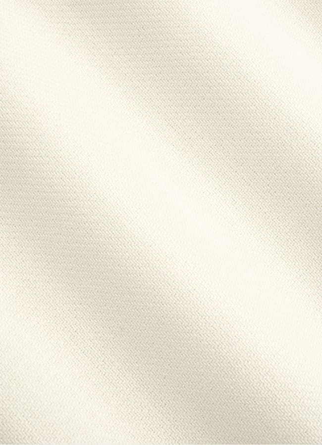 SUITSUPPLY All season Pure laine par Di Sondrio, Italie Pantalon Wide Leg Straight blanc cassé