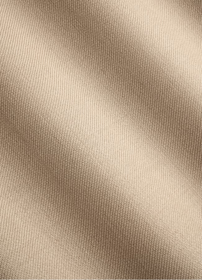 SUITSUPPLY All Season Wool Mohair by Vitale Barberis Canonico, Italy Mid Brown Wide Leg Straight Trousers