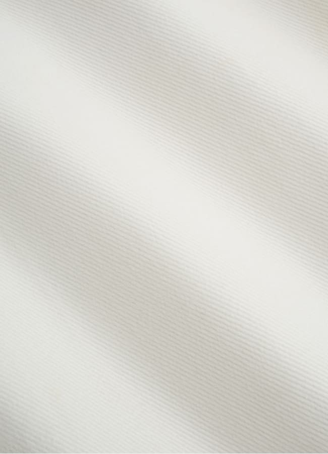 SUITSUPPLY Winter Stretch Cotton by Di Sondrio, Italy  Off-White Straight Leg Pants