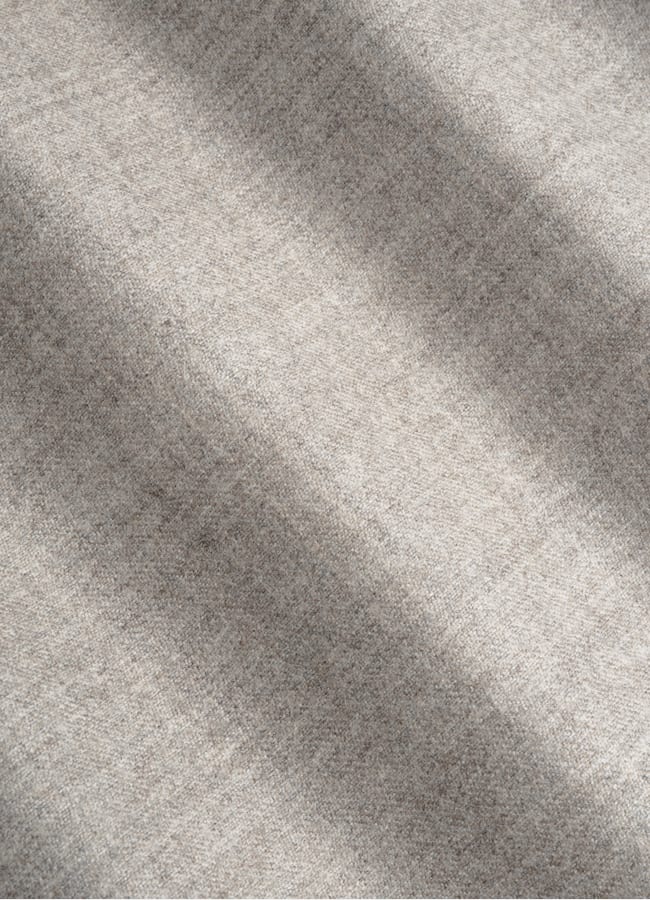 SUITSUPPLY Winter Wool Cashmere by Rogna, Italy Taupe Wide Leg Straight Trousers