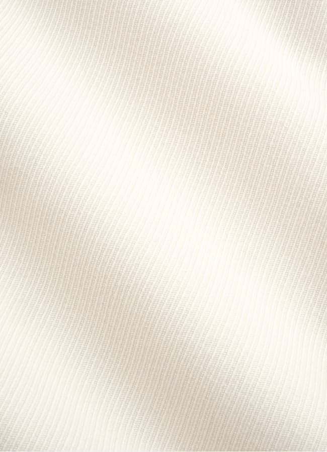 SUITSUPPLY All Season Pure Wool by Rogna, Italy Off-White Wide Leg Straight Trousers