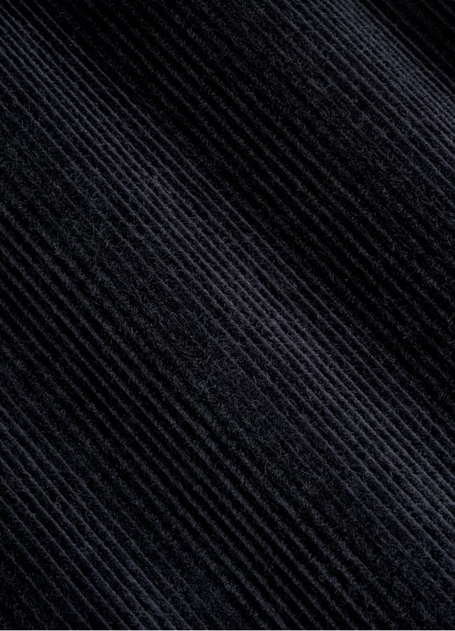 SUITSUPPLY Winter Pure Cotton Corduroy by Pontoglio, Italy Navy Straight Leg Trousers