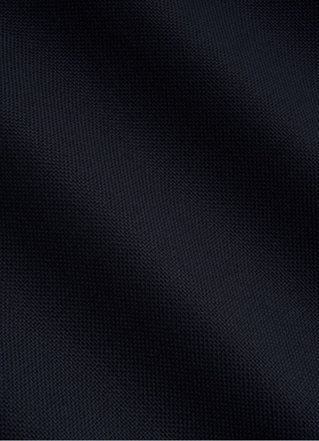 SUITSUPPLY All Season Wrinkle-Free 4-Ply Wool by Rogna, Italy Navy Wide Leg Tapered Suit Trousers