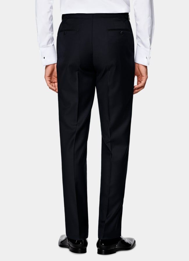 SUITSUPPLY All season Reine Schurwolle S110's von Vitale Barberis Canonico, Italien Navy Straight Leg Smoking-Hose