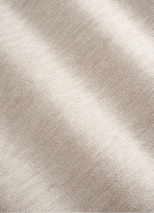 SUITSUPPLY Californian Cotton & Mulberry Silk Sand Crewneck