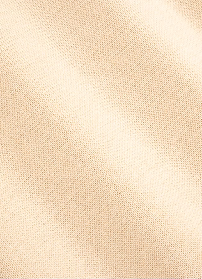 SUITSUPPLY Cotton Silk Light Yellow Buttonless Polo