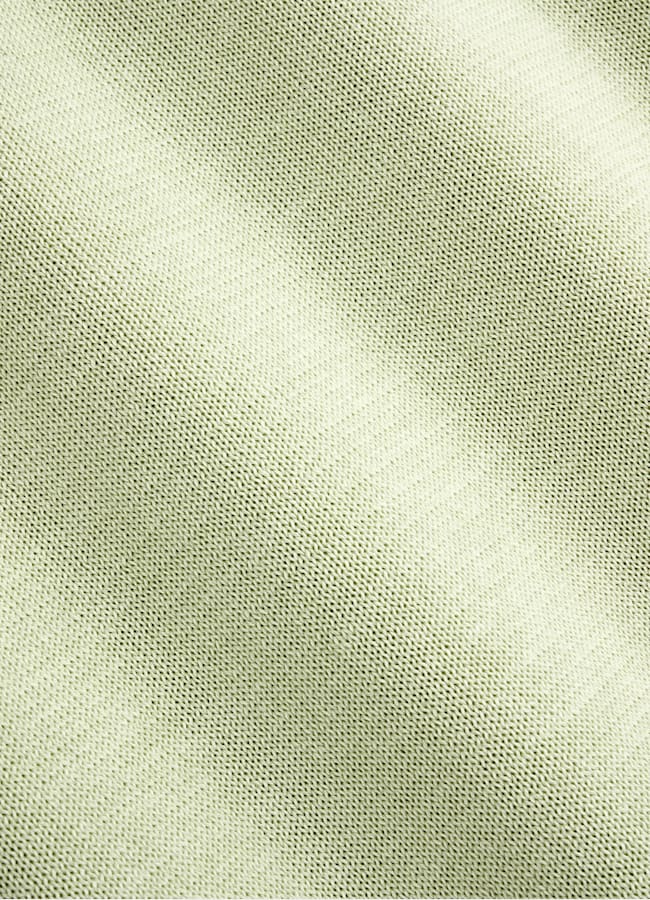 SUITSUPPLY Cotton Silk Light Green Buttonless Polo