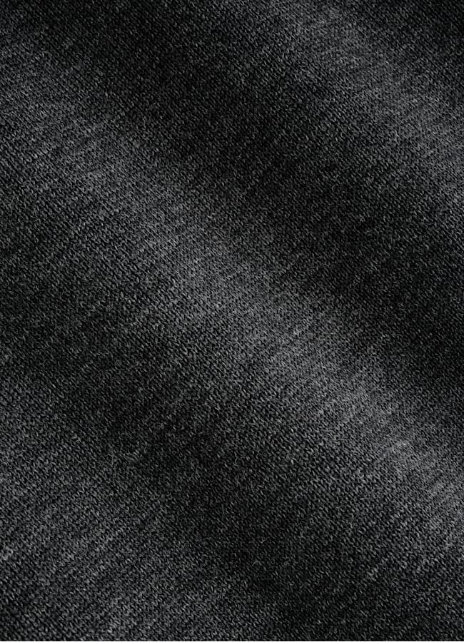 SUITSUPPLY Cotone e seta Girocollo grigio scuro