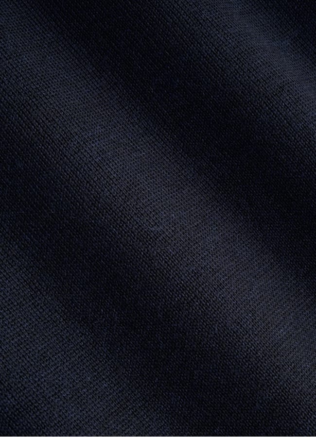 SUITSUPPLY Pure Wool Navy Merino V-Neck
