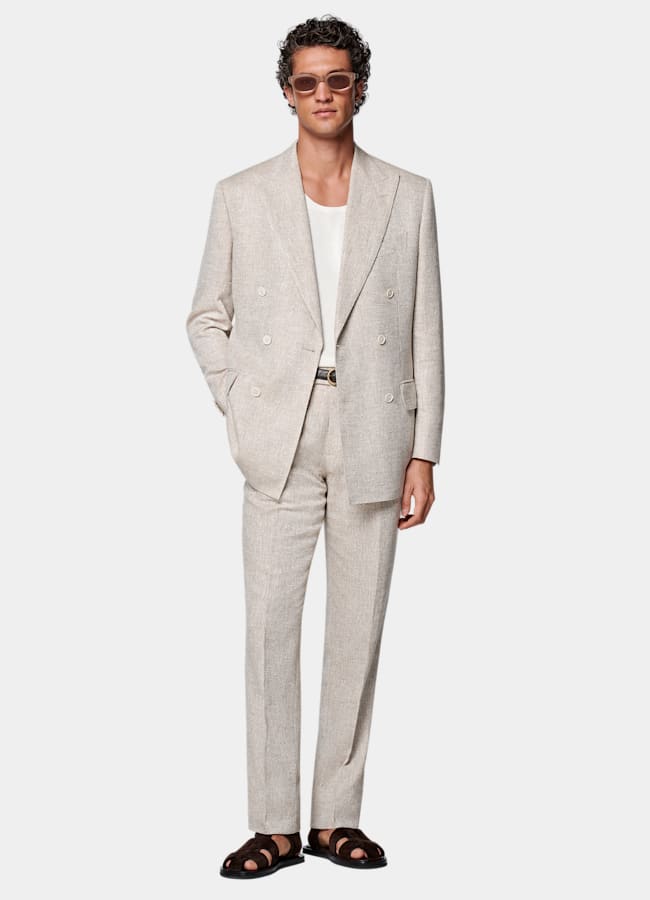 SUITSUPPLY Cotton Silk Off-White Knitted Tank Top