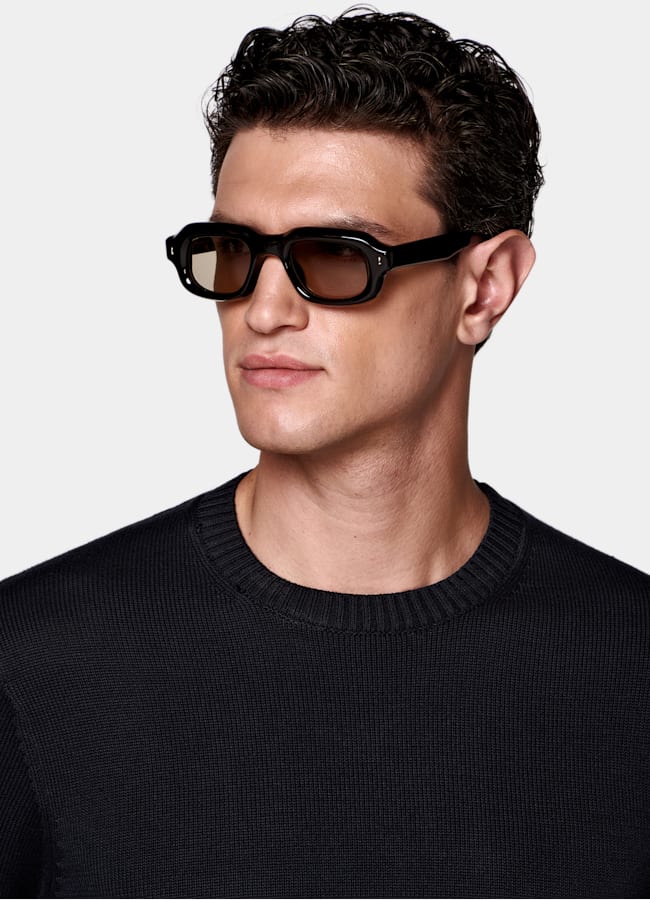 SUITSUPPLY Pure Cotton Navy Crewneck