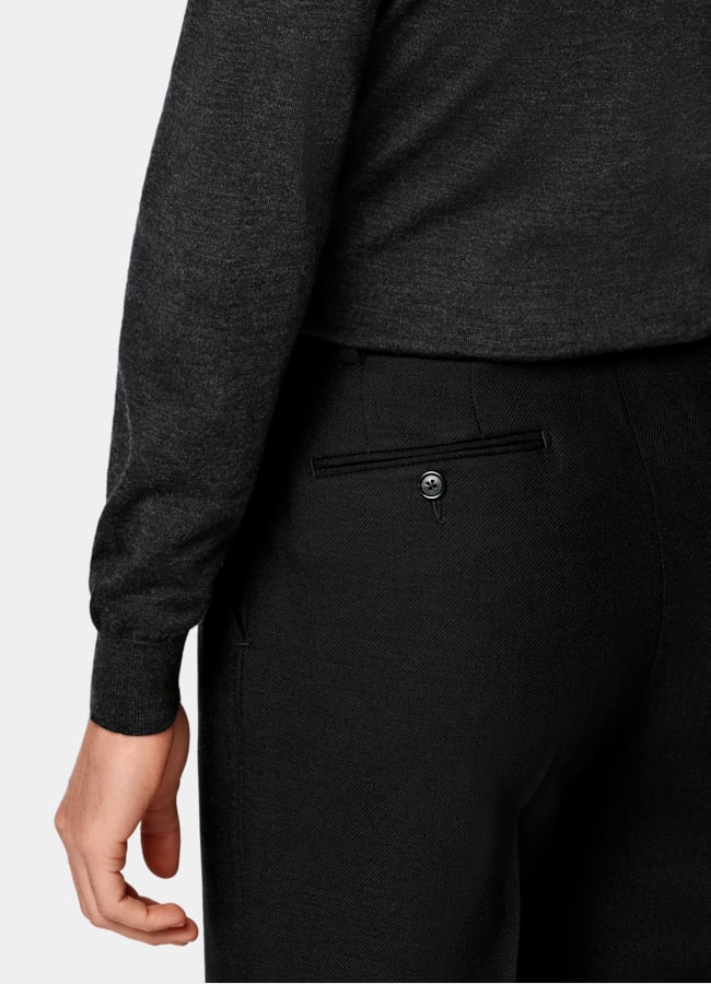 SUITSUPPLY Pure Wool Dark Grey Merino Turtleneck