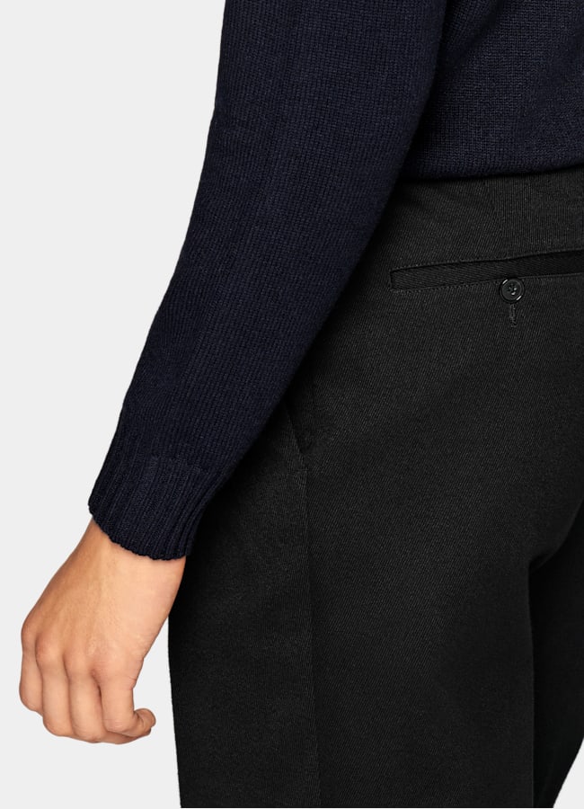 SUITSUPPLY Wool Cashmere Navy Turtleneck