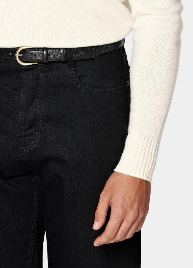 SUITSUPPLY Pure Cashmere Off-White Crewneck