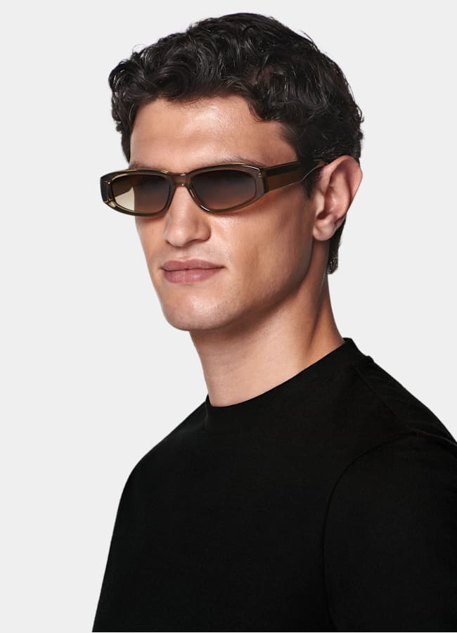 SUITSUPPLY Pure Cotton Black Crewneck T-Shirt