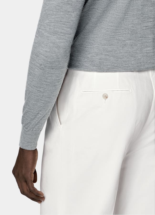 SUITSUPPLY Pure Wool Grey Merino Crewneck