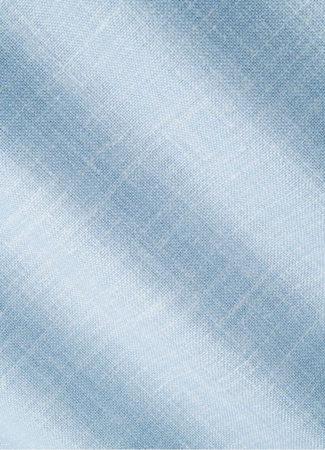 SUITSUPPLY Summer Wool Silk Linen by E.Thomas, Italy Light Blue Three-Piece Tailored Fit Havana Suit