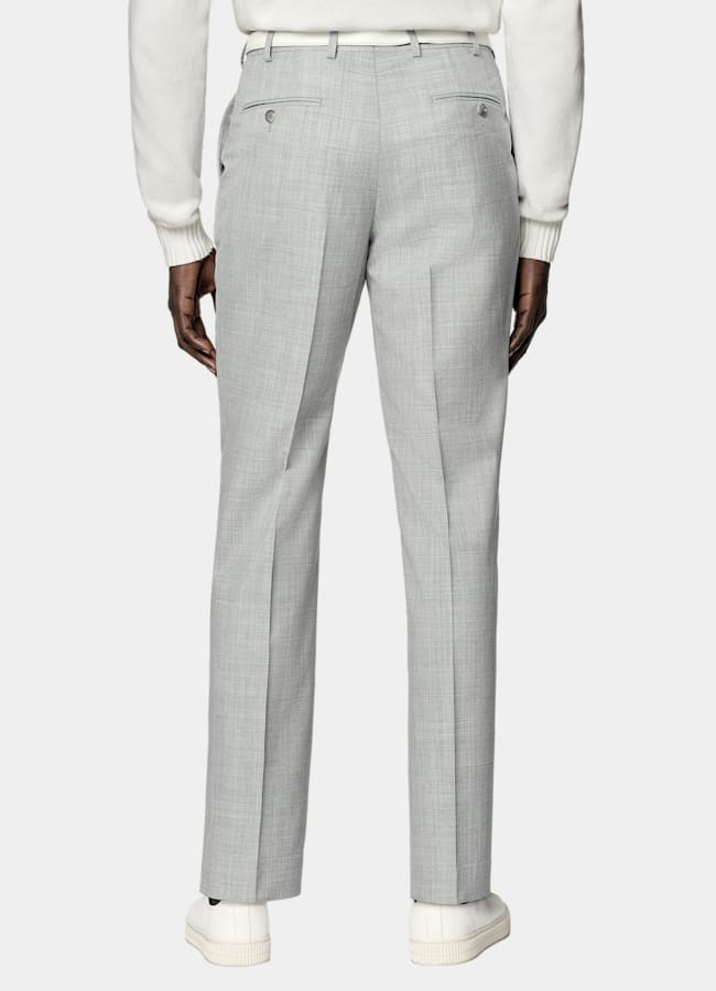 SUITSUPPLY All season Pure laine tropicale S120's par Vitale Barberis Canonico, Italie Costume sur mesure Custom Made gris clair