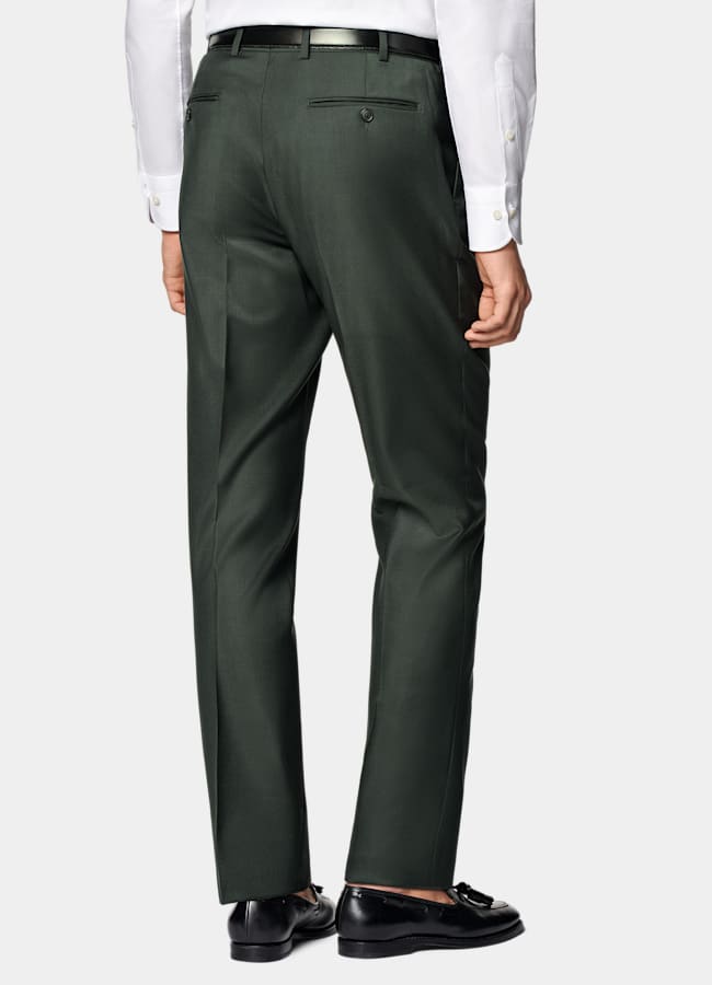 SUITSUPPLY All Season Ren S110's-ull från Vitale Barberis Canonico, Italien Custom Made mörkgrön kostym