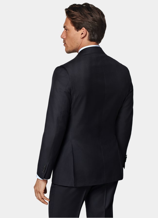 SUITSUPPLY All Season Pure S130' Wool by Vitale Barberis Canonico, Italy Navy Custom Made Suit