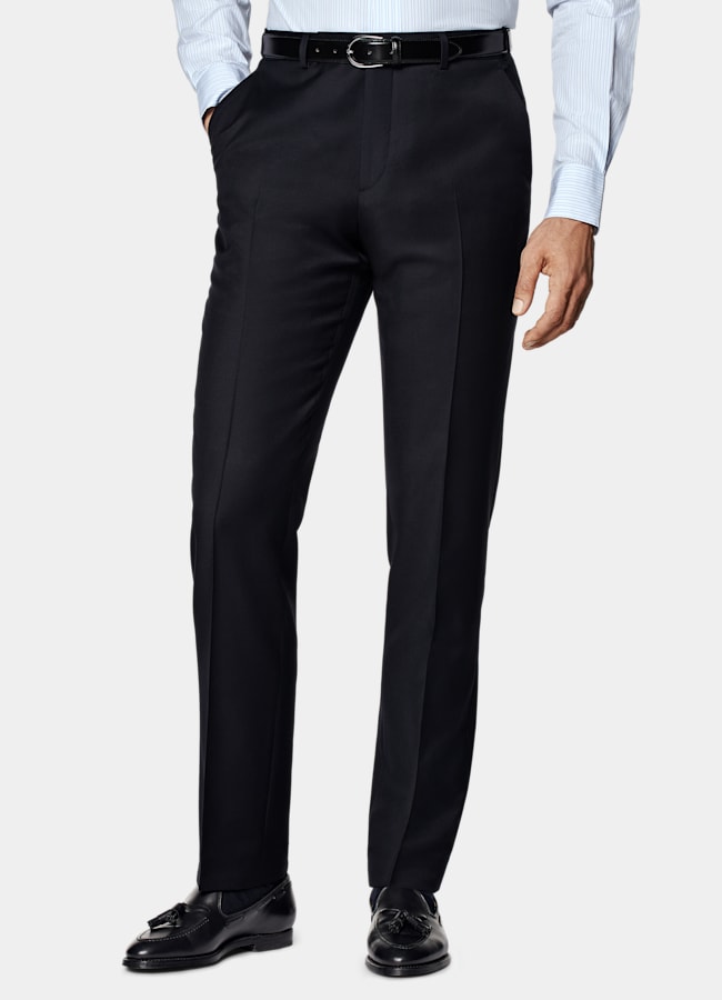 SUITSUPPLY All Season Pure S130' Wool by Vitale Barberis Canonico, Italy Navy Custom Made Suit