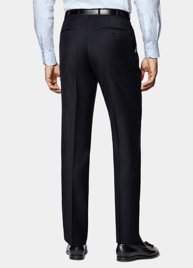 SUITSUPPLY All Season Pure S130' Wool by Vitale Barberis Canonico, Italy Navy Custom Made Suit