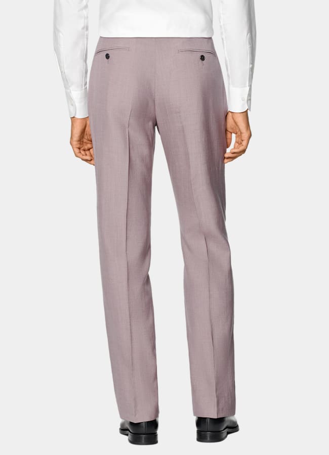 SUITSUPPLY Summer Wool Silk Linen by E.Thomas, Italy Purple Tailored Fit Havana Suit