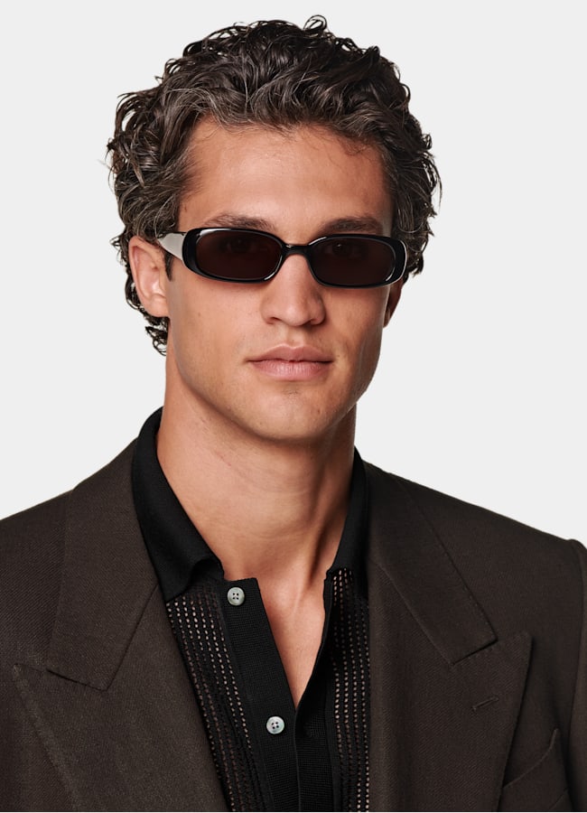 SUITSUPPLY Summer Pure Linen by Beste, Italy Mid Brown Tailored Fit Milano Suit